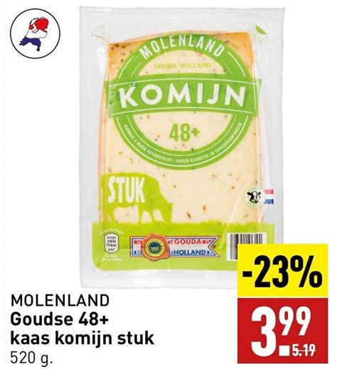 Molenland Goudse Kaas Komijn Stuk G Aanbieding Bij Aldi