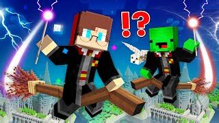 Jj And Mikey Became Hogwarts Wizards In Minecraft Ma Doovi