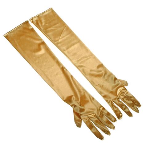 Women S Satin Long Gloves Opera Wedding Bridal Evening Party Prom Costume Glove Ebay