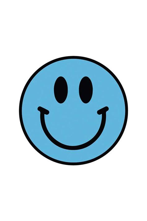 Blue Smiley Face Sticker Order Now From Dresscode In Egypt