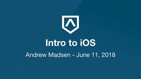 Lesson I Intro To Ios Section Ios Dev Youtube