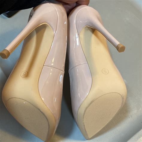Elisabet Lang Shoes Nwot Size Nude Patent Leather Stiletto Heels Never Worn Poshmark