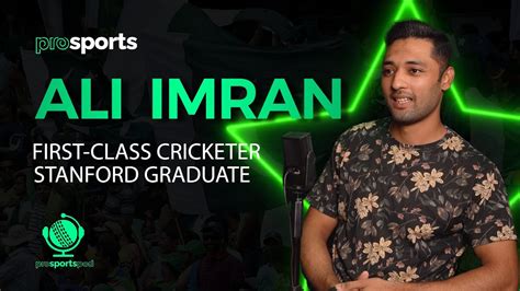 ali imran  class cricketer stanford graduate pakistan