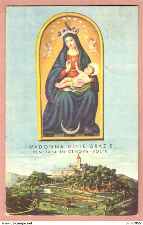 Genova Cartolina Madonna Delle Grazie Venerata In Genova Voltri