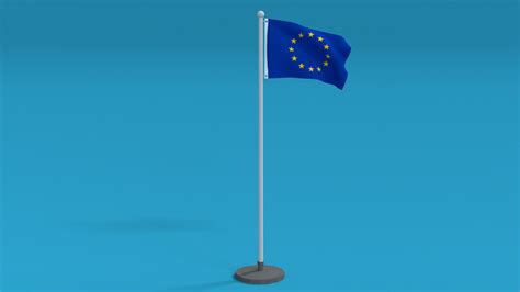 Low Poly Seamless Animated Europe Flag 3D Model - TurboSquid 1839792