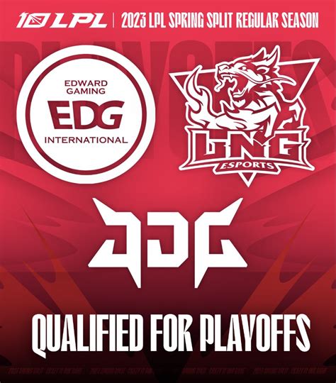 LoL Esports On Twitter EDG LNG JDG The First 3 LPL Playoff Teams