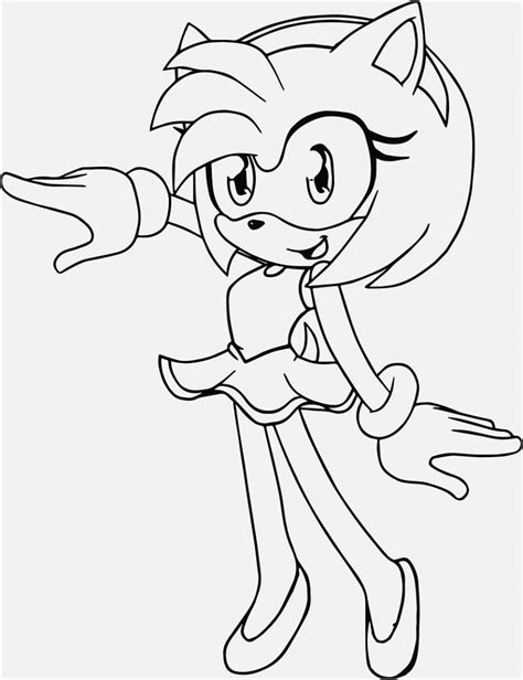 Desenhos De Amy Rose De Sonic Para Colorir E Imprimir Colorironlinecom