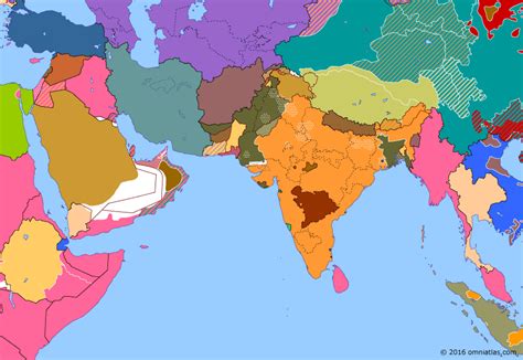 partition india historical atlas southern asia august