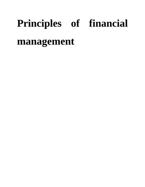 Principles Of Financial Management Techniques Stakeholder Management