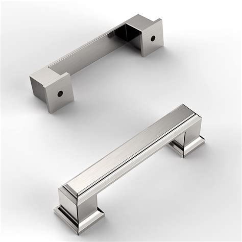 Amerdeco Pack Brushed Satin Nickel Cabinet Pulls Inch Mm Hole