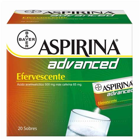 Alivio Del Dolor Advanced Efervescente ASPIRINA X 20 Uds Megamaxi