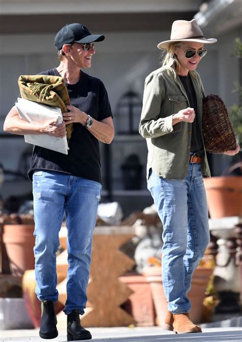 Ellen Degeneres And Portia Rossi Shopping For Antiques In Santa Barbara