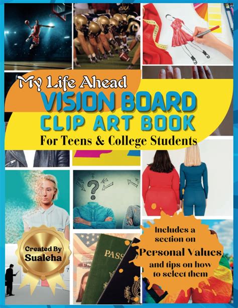 Buy My Life Ahead Vision Board Clip Art Book For Teens College