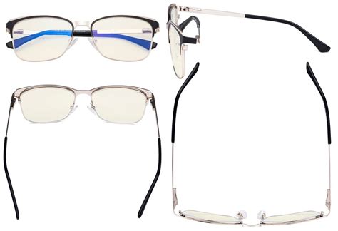 Rectangle Blue Light Filter Eyeglasses Women Lx19039 Bb40