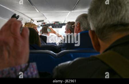 Britten-Norman BN-2 Islander aircraft cockpit interior Stock Photo - Alamy