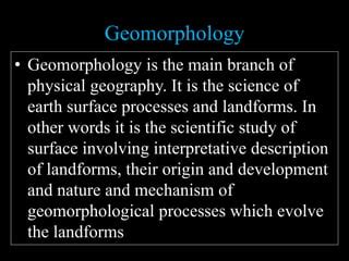 Branches of physical geography | PPT