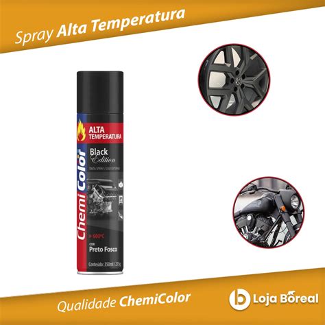 Tinta Spray Alta Temperatura Preto Fosco Ml Chemicolor Shopee Brasil