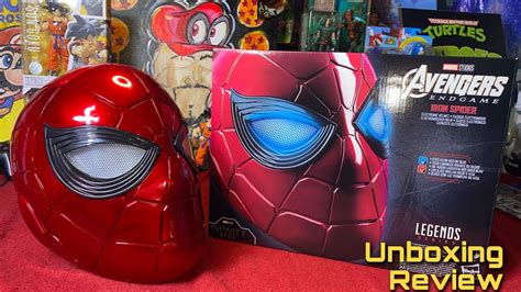 Marvel Legends Iron Spider Electronic Helmet Review Unboxing YouTube