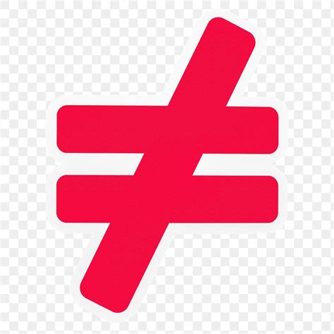 Not Equal Sign Images | Free Photos, PNG Stickers, Wallpapers