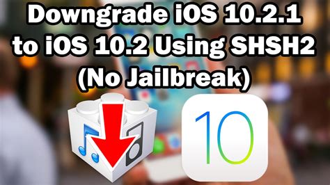 How To Downgrade IOS 10 3 10 2 1 To IOS 10 2 Unsigned Using