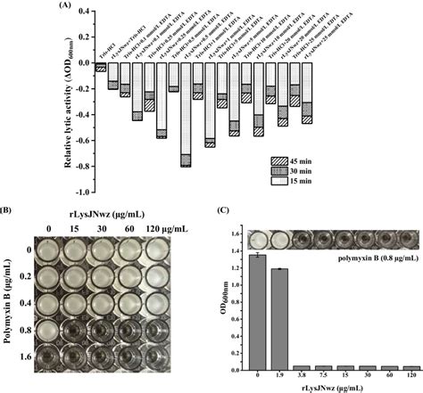 Synergistic Effect Of Rlysjnwz Combined With Edta Or Polymyxin B