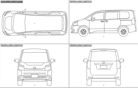 MISCELLANEOUS DATA STORAGE 2 For CAD Drawings JWS DWG TOYOTA VOXY 2007