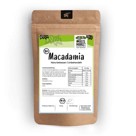 Bio Macadamia N Sse Kaufen Auch In Gro Packungen Bei Taste Market