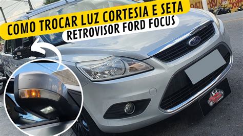 COMO TROCAR SUPORTE E LUZ DE CORTESIA E DA SETA NO RETROVISOR FORD