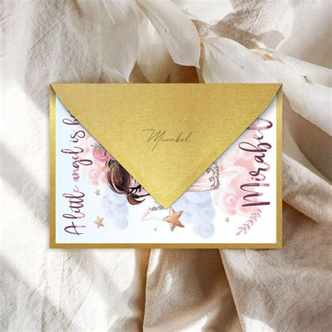 Invitatie Botez Sau Aniversare Love Angels Placecard Botez Meniu