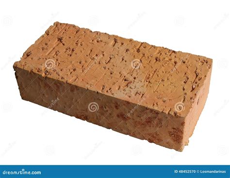 Single Brick With Granite Grains Stock Photo Image