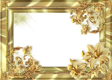 Gold Flower Border Png Transparent Png Transparent Png Image Pngitem ...