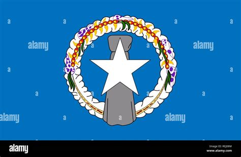 Northern Mariana Islands Flag Stock Vector Image Art Alamy