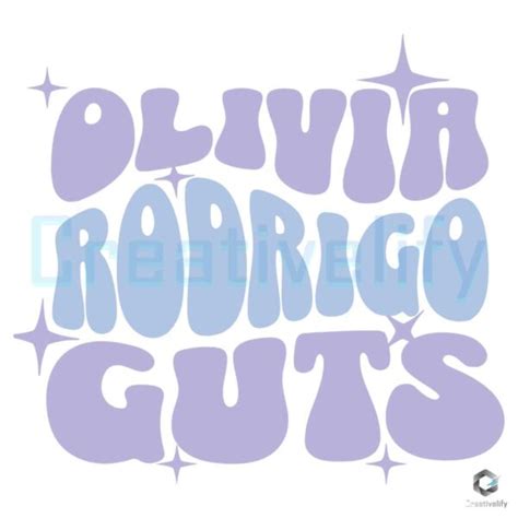 Olivia Rodrigos GUTS Album SVG Graphic File CreativeLify