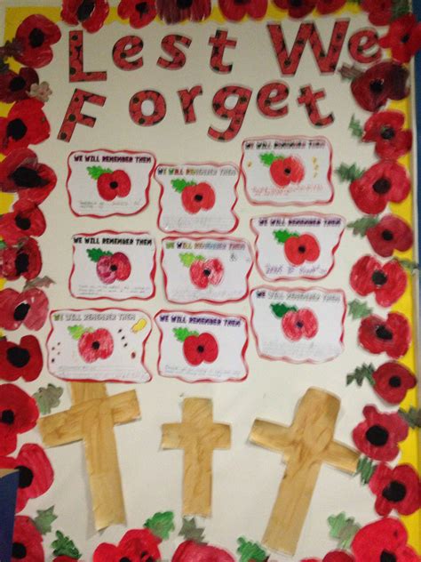 Rememberance Day Lest We Forget Remembrance Day Poppy Craft