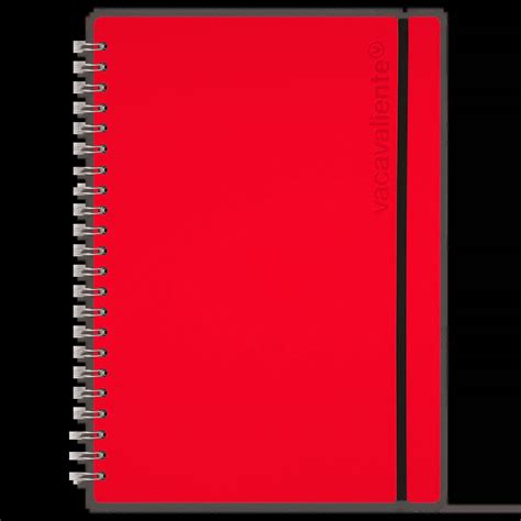 CUADERNO A4 STUDIO 80 HOJAS LISAS ROJO Rygo