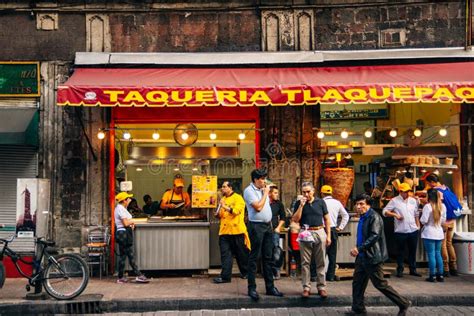 Mexico City Mexico September 2022 Traditional Mexican Taqueria In