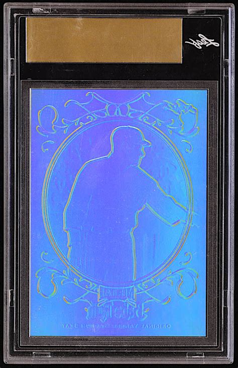 Babe Ruth Leaf Metal Babe Ruth Collection Yankee Stadium Seats Prismatic Purple Pre