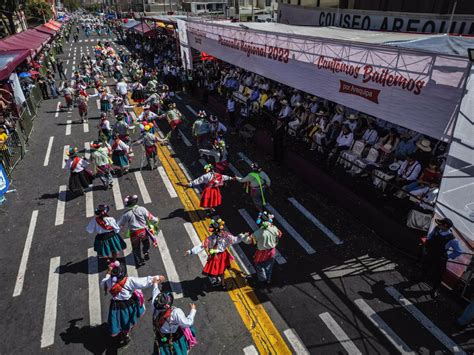 Pasacalle Regional De Arequipa En Vivo Corso Rutas Hora Danzas Y