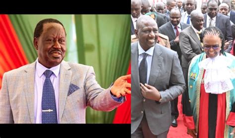 Raila Sends Warning To Cj Koome Over Impending Meeting With Ruto