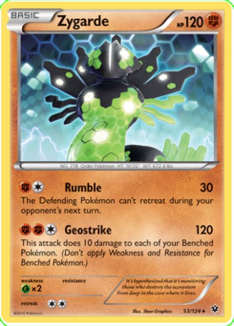 Zygarde Fates Collide Pokemon Card