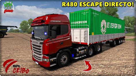 SCANIA R480 ESCAPE DIRECTO DESTINO CAMPO CEIBO EN VILLA MARÍA ETS2