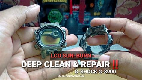 Deep Clean Repair LCD SunBurn G SHOCK G 8900 Perbaikan GSHOCK G8900