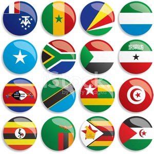 Africa Flags Buttons Stock Vector Royalty Free Freeimages