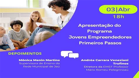 Apresenta O Do Programa Jovens Empreendedores Primeiros Passos