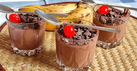 Postre De Chocolate Y Plátano Con Solo Dos Ingredientes Cocina Y