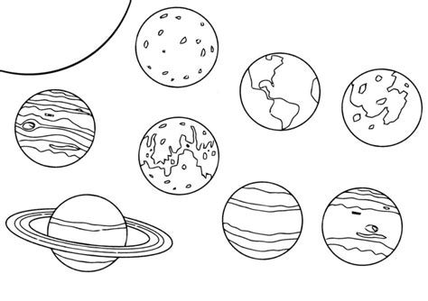 Los Planetas Del Sistema Solar Para Colorear Dibujos Para Colorear 1ff