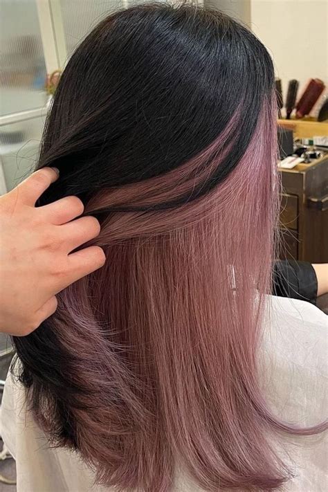 Pin By Pinkzay On Cool Combed Hair 🌸 Hidden Hair Color Hair Color Underneath Under Hair Color