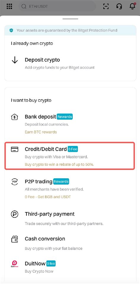 Buy Usdt And Other Cryptos With Your Credit Debit Card On Bitget