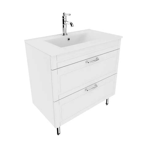Тумба с раковиной «Iddis» Oxford 80 (Optima Home 80/46) белая купить в ...