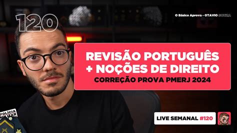 CORREÇÃO PROVA PMERJ REVISÃO PORTUGUÊS E NOÇÕES DE DIREITO PMMG